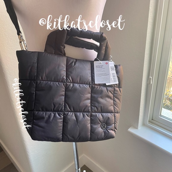 lululemon athletica Handbags - 🆕 NWT lululemon quilted grid crossbody bag 5L - black